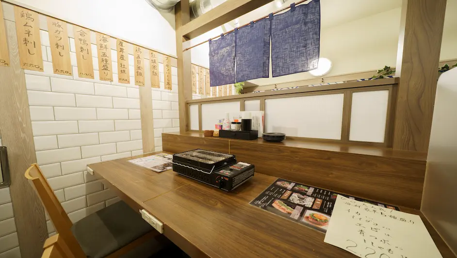 1名様、カウンター席